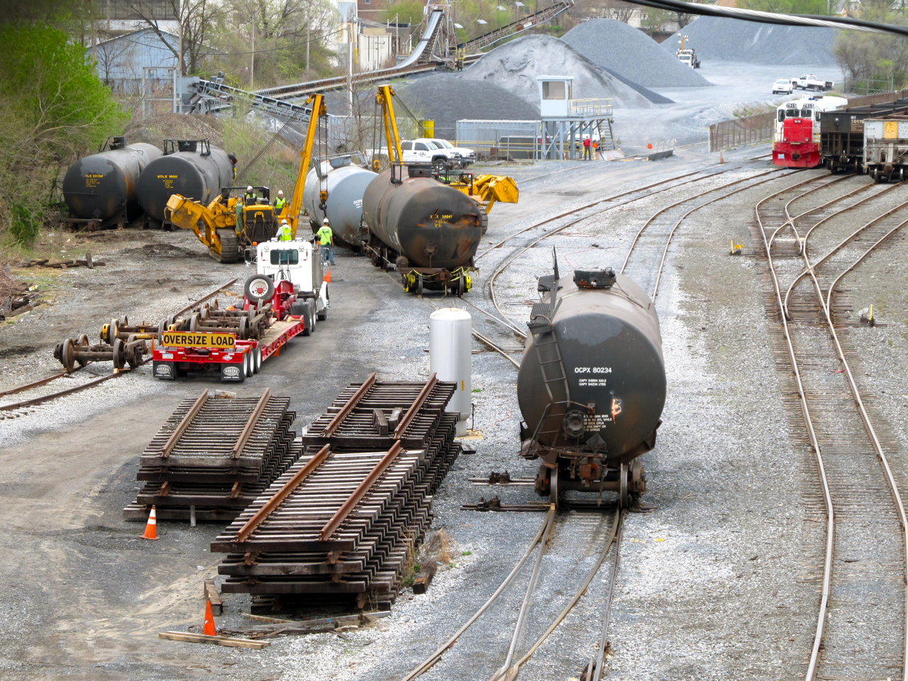 damaged tank cars